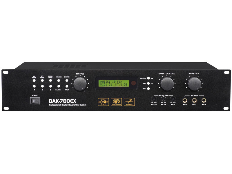 ktv前级效果器 dak-780ex 前置数字效果器 dsp 卡拉ok 专业音响