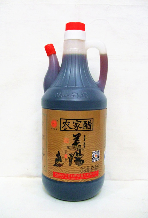 陕西特产批发 农家醋 875ml 瓶装 百年美阳