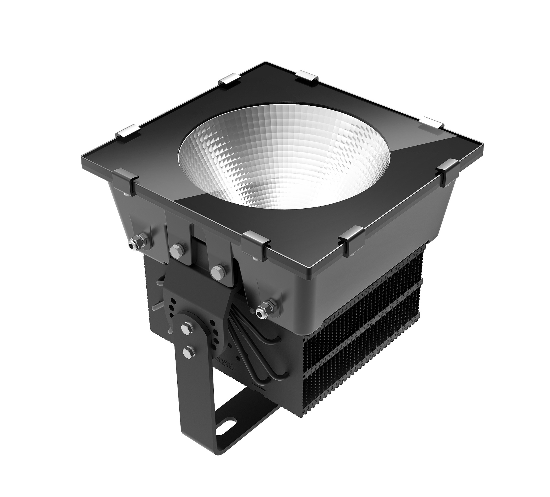 led投光灯套件-500w投光灯外壳-超频三爆款新投光灯鳍片 铜管散热