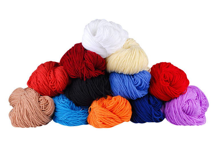 厂家大量供应腈纶毛线批发定做颜色鲜艳环保染色不掉色针织毛线