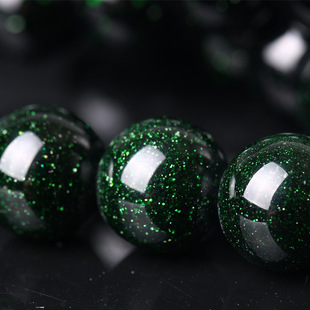 绿沙石diy散珠手链手串饰品 串珠子 非绿幽灵 天然水晶宝石