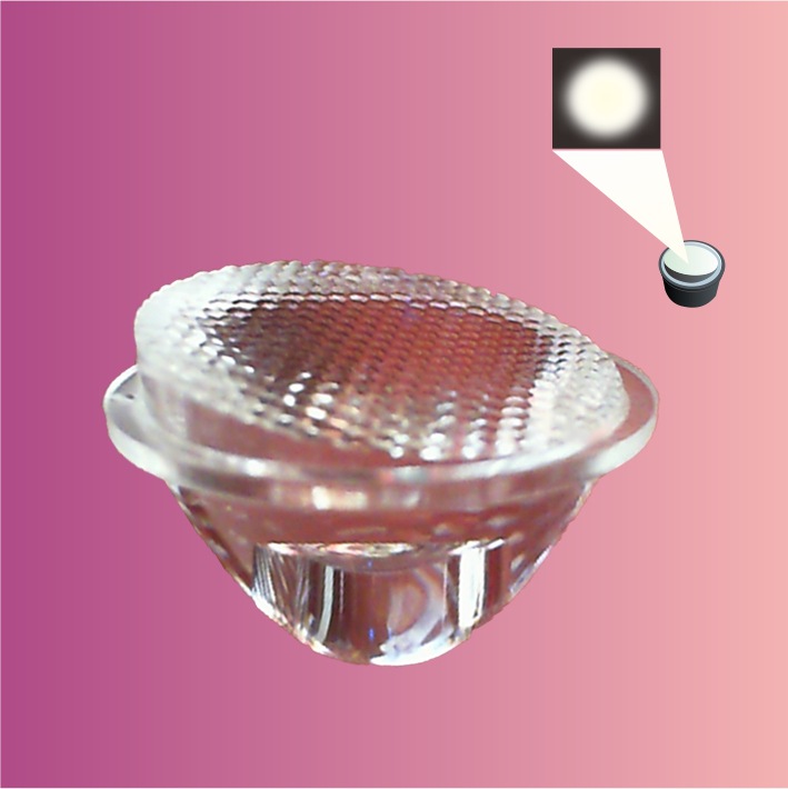 供应led偏光透镜20斜面细珠镜面45*15度