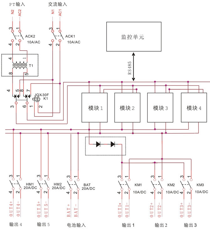 10kv直流屏电路图图片