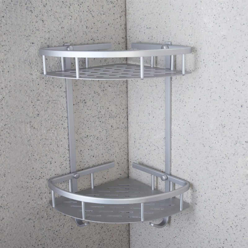 杰沙朗浴室角架铝板卫生间置物架三脚架加厚版三角架 b-300