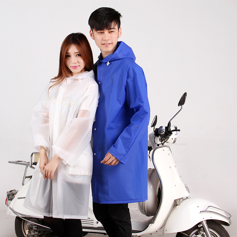 厂家供应非洲豹时尚eva半透明磨砂感成人雨衣雨披 情侣款-阿里巴巴