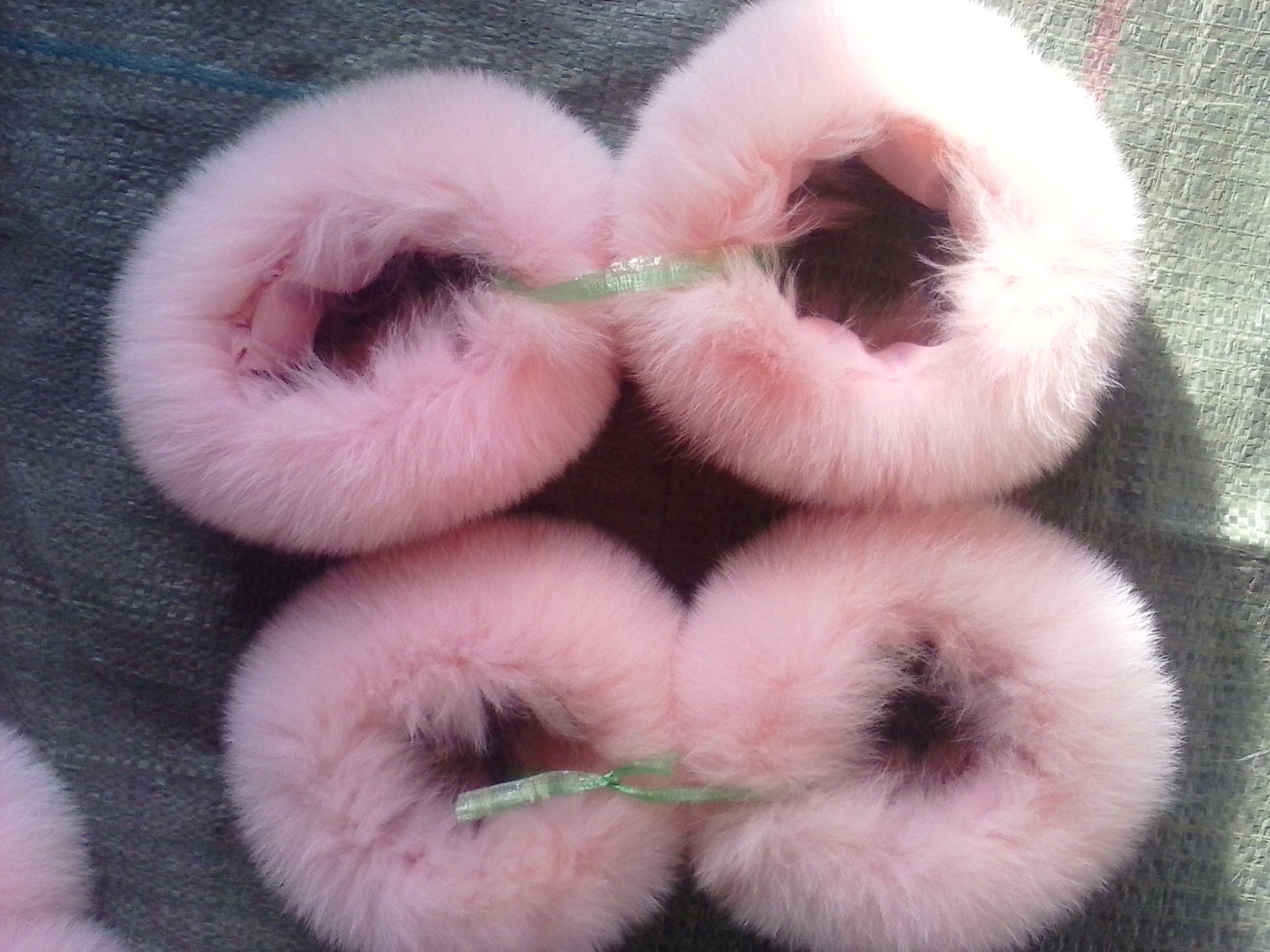 【河北厂家直销】 白狐染色 狐狸毛 貉子毛 毛领 帽条