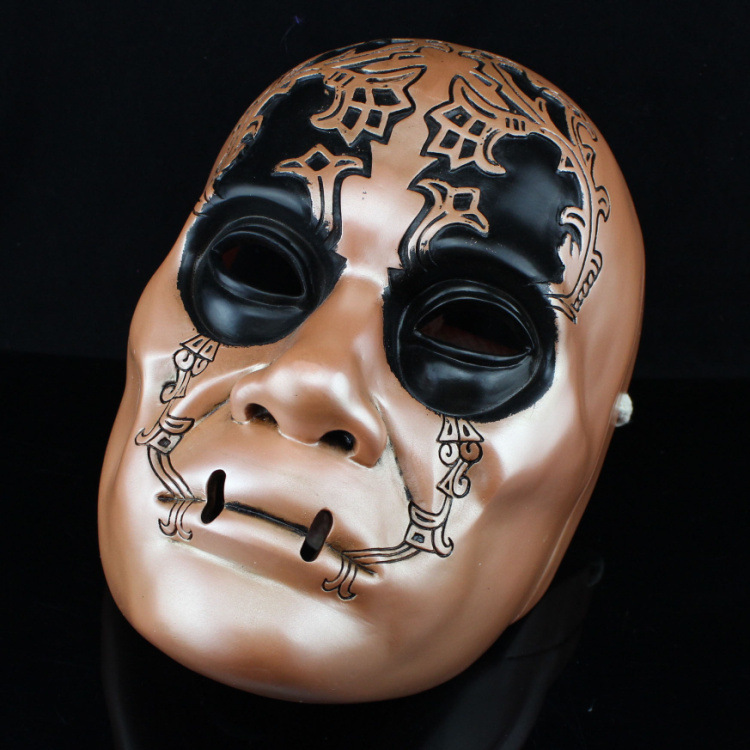 电影主题 精品树脂面具 harry potter哈利波特 食死徒面具魔杖