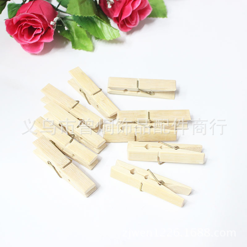 One Yuan Bamboo Clip Clothes Drying Bamboo Clip Bamboo Clip Affordable Clothespin 10 Bamboo Clip