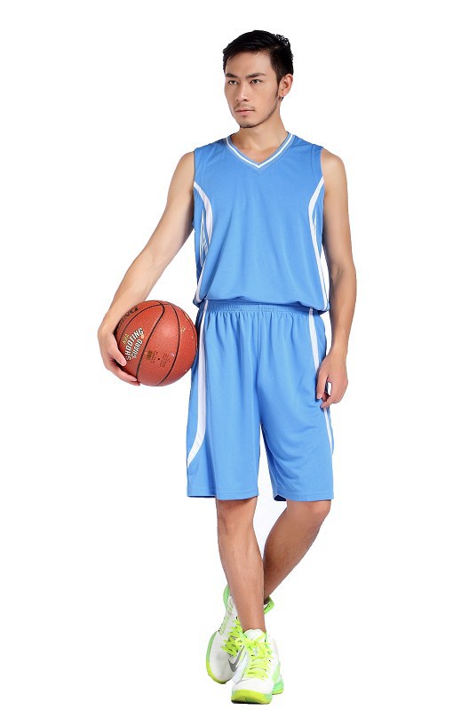 2016新款篮球服 蓝球服比赛球衣男印字印号 广州厂家批发定制