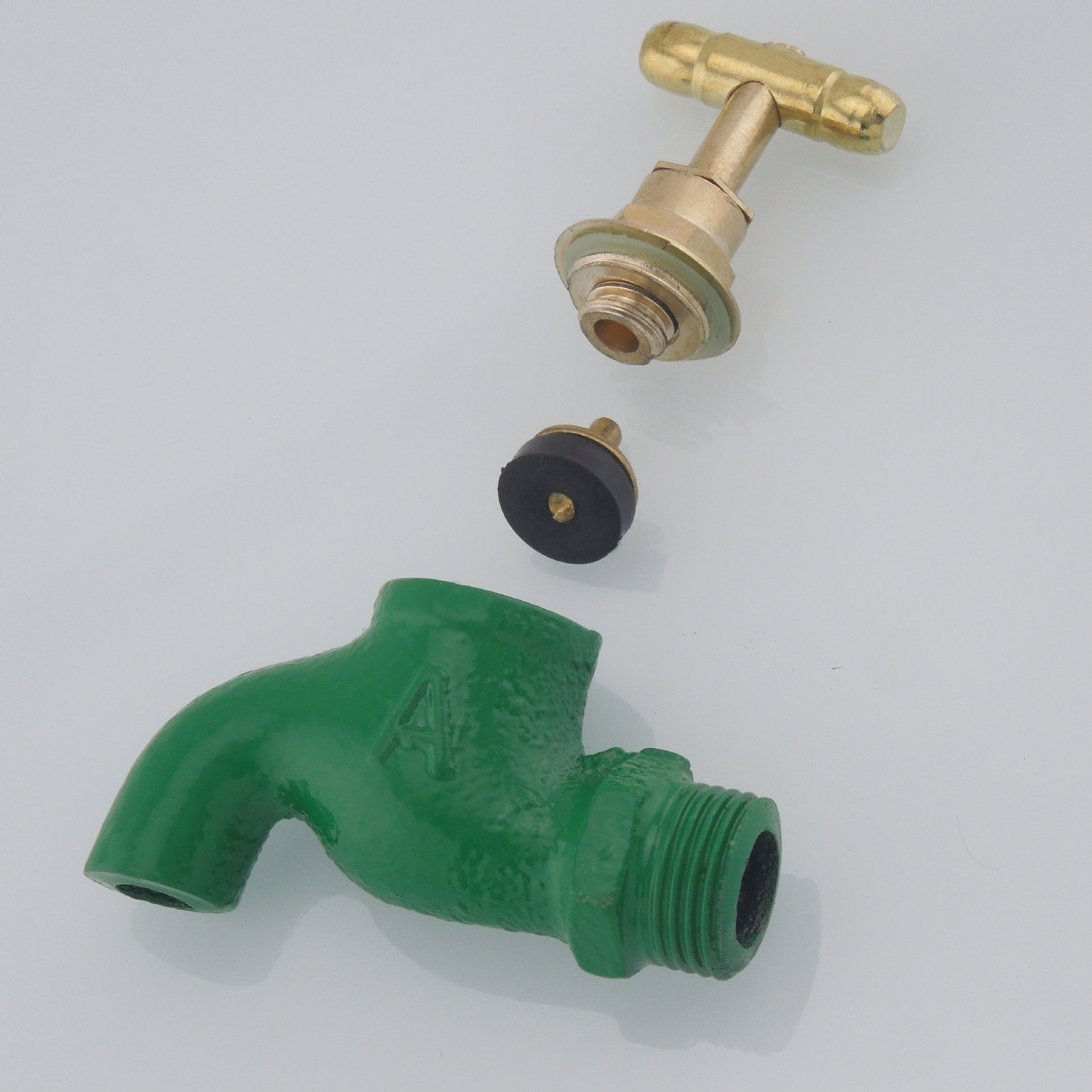 厂家直销 dn15慢开铜头 铸铁水龙头 喷漆水龙头