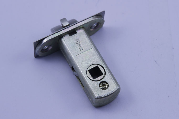 锁舌厂家锌合金锁舌40mm防插静音锁具配件 锁舌加工 室内门单舌