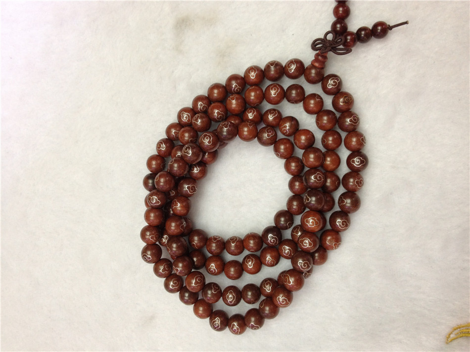 专业批发科檀佛珠手串 108粒多圈佛珠手链 科檀手串
