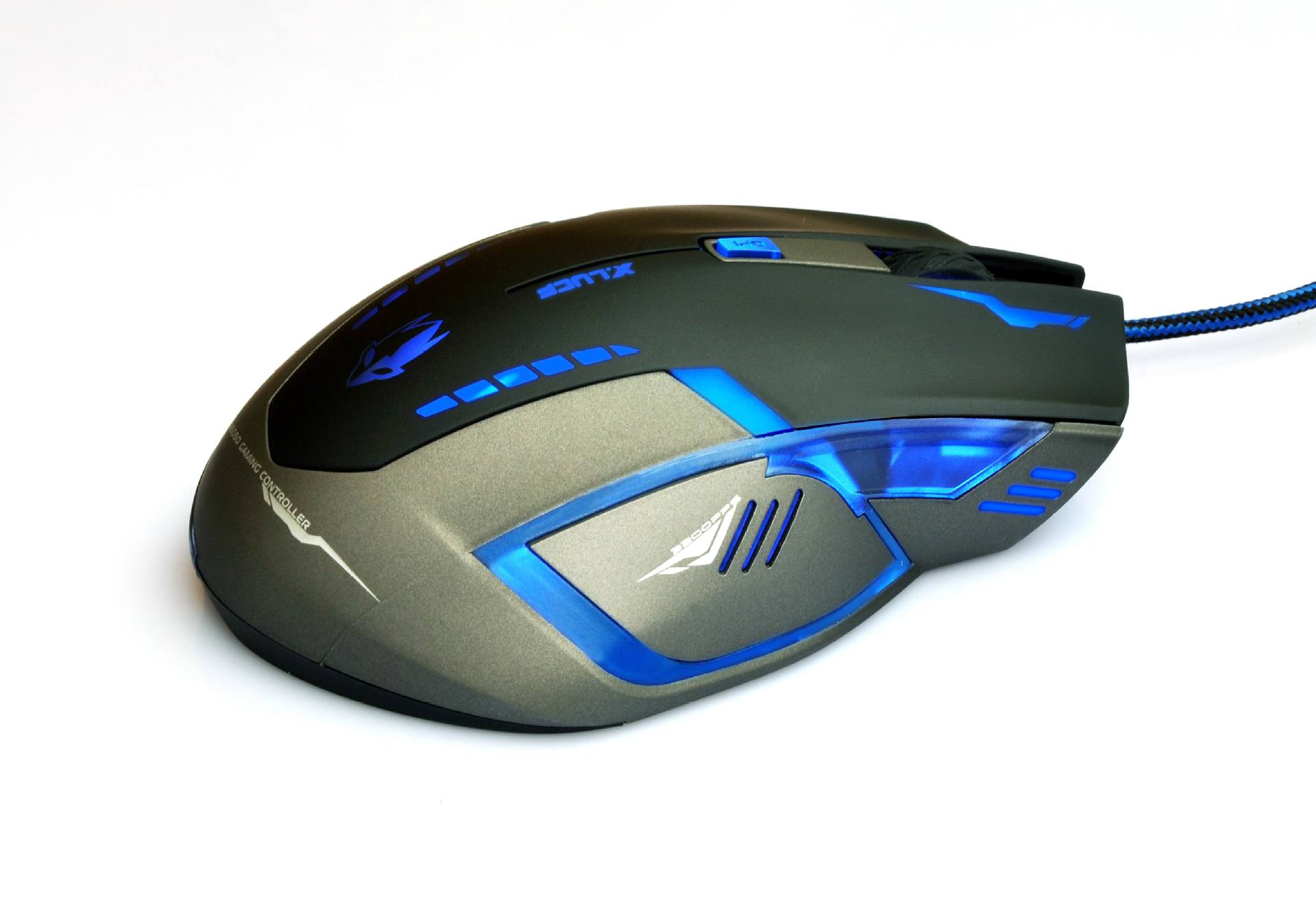 幽灵骑士x100网吧游戏鼠标 有线usb 编织线材 6键 cf/cs/lol