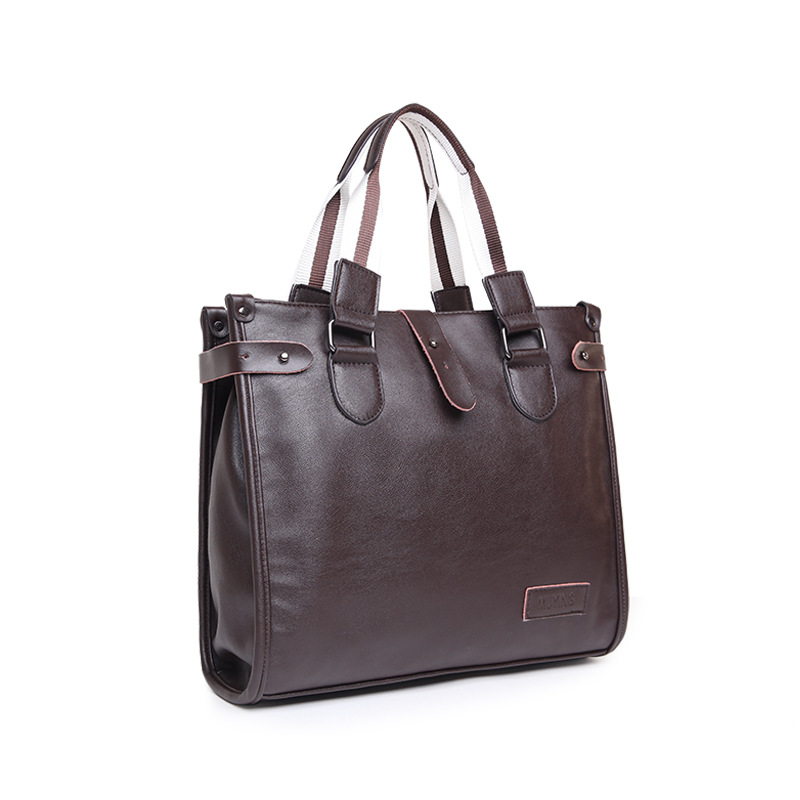 Men's Large Capacity Shoulder Bag Business Casual Crossbody Pu Handbag Business Trip Briefcase Men's Fashion Computer Bag