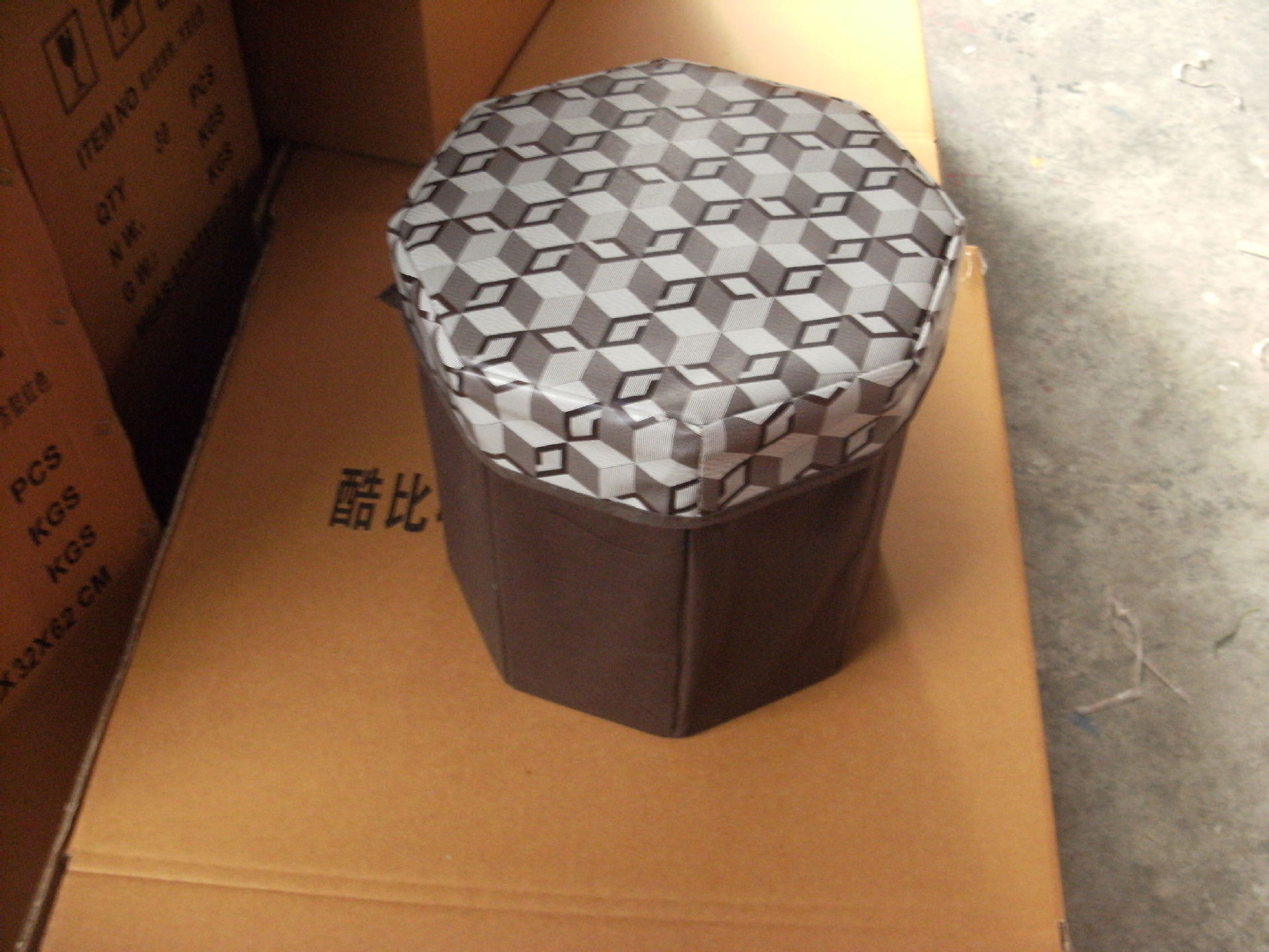 现货批发,多功能皮革折叠收纳凳,广告促销凳