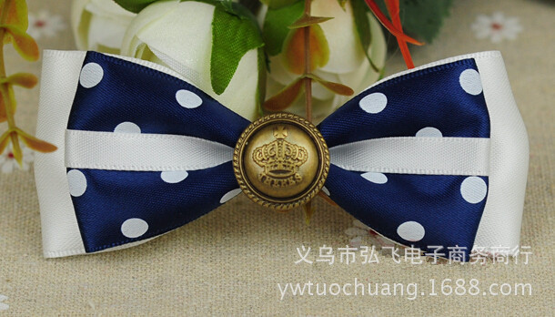 特价发饰蝴蝶结发夹头饰发卡韩国饰品手工diy清仓秒杀圆点纽扣