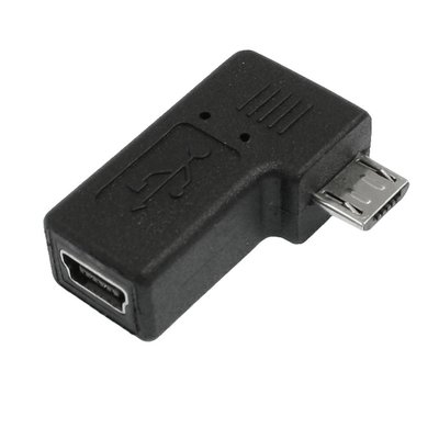 90°弯micro usb 转换头 micro公/mini 5p母手机转接头 usb转换头