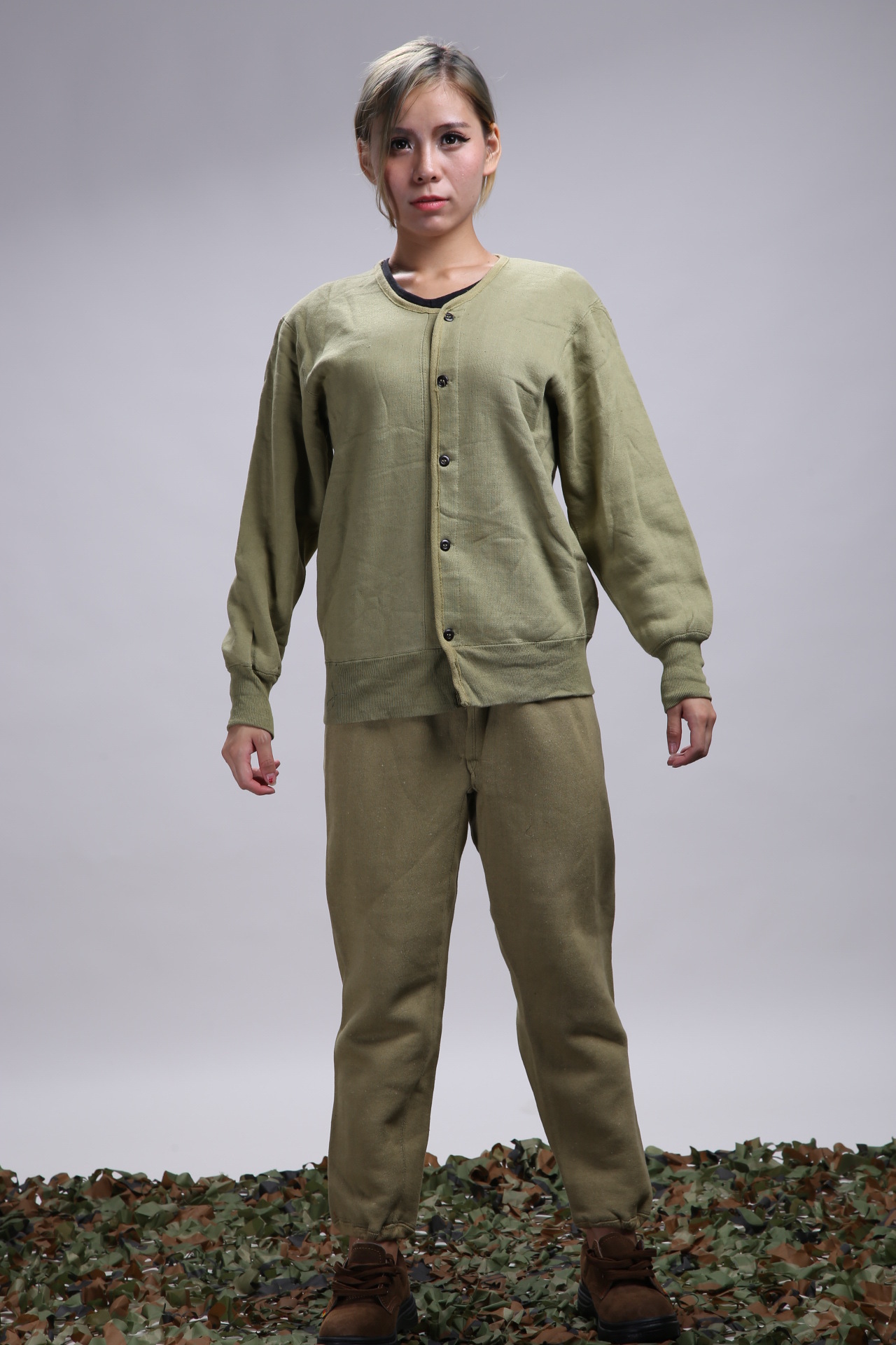 厂家批发 绒衣裤防寒保暖全棉套装户外卫生衣劳保服防静电