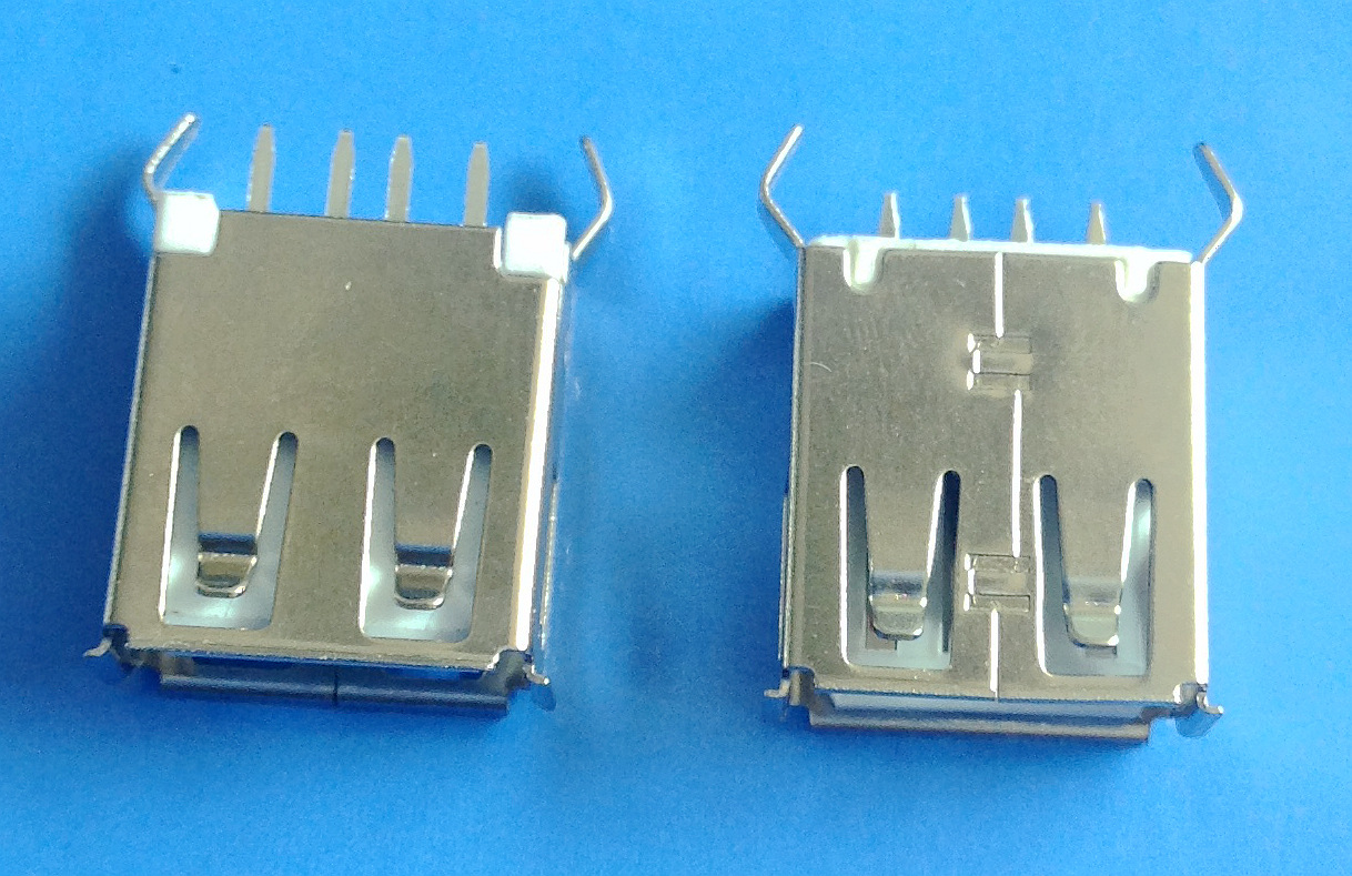 厂家供应特价弯脚180度直插usb母座