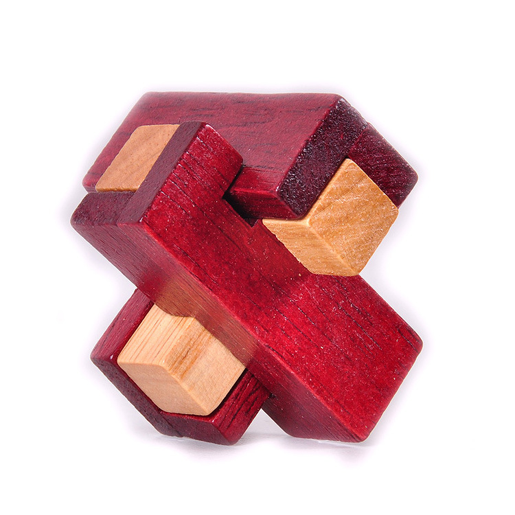 成人古典木制益智玩具智力解锁孔明锁鲁班锁鲁班球潜伏