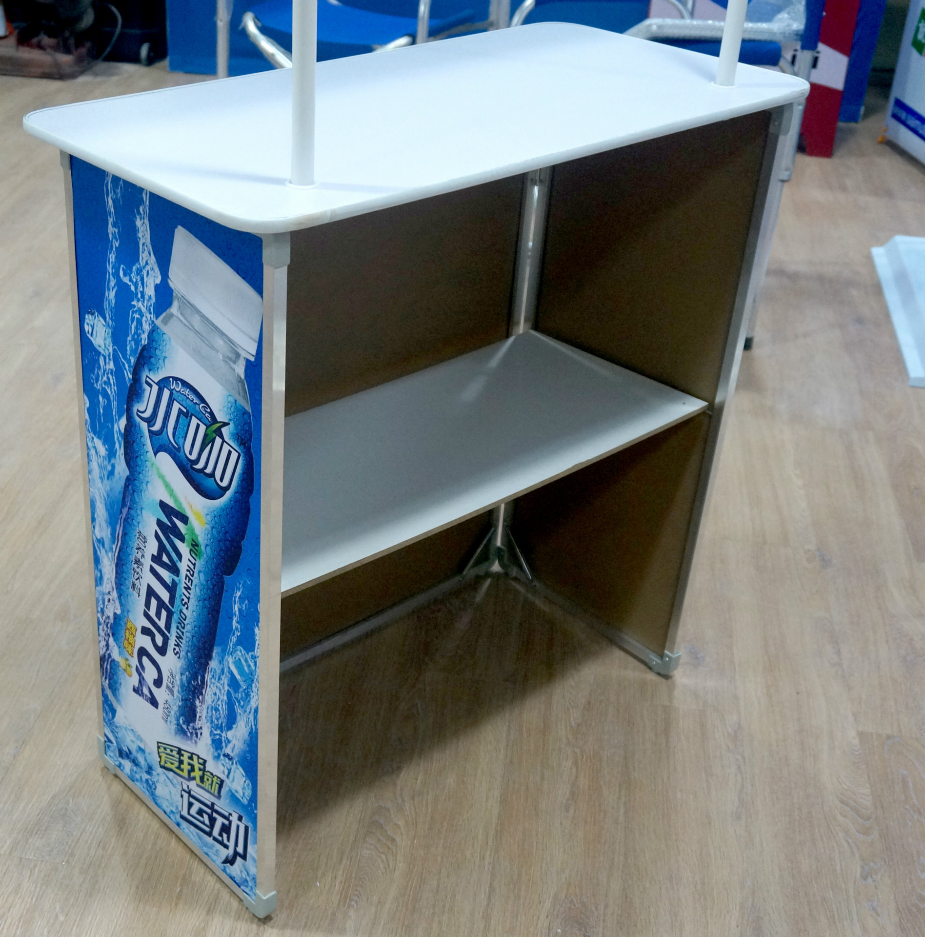 促销台 铝合金试吃桌 超市移动促销花车 折叠促销台 a