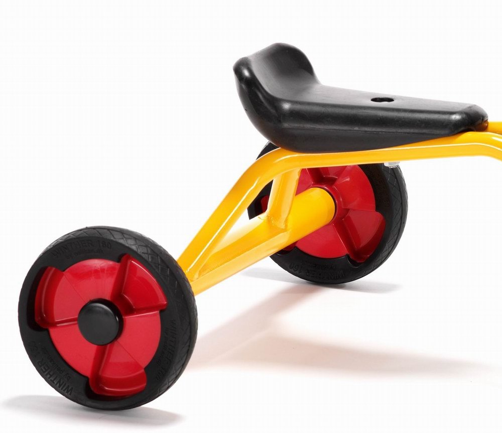 丹麦winther正品儿童双人脚推车四轮车幼儿园童车感统训练d58500