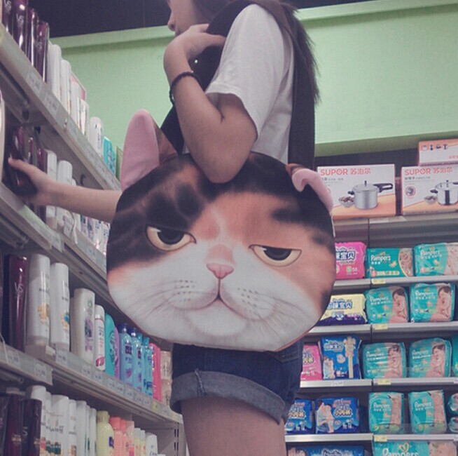 Alien Cat Dogs Shoulder Bag Handbag Women's Shoulder Bag Women's Bag 3D Animal Pattern Bag