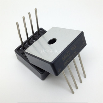 音响功放桥堆br5010l 单排脚 塑壳铝片1000a50a单相整流桥