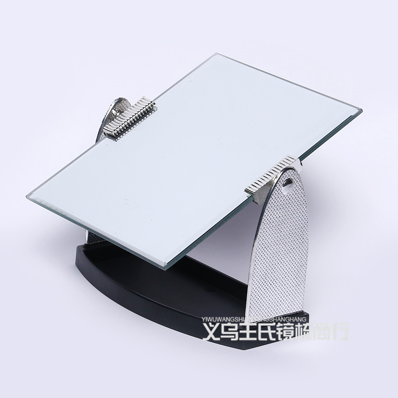 Factory Supply New Fashion Glass Silver Mirror Single Side Desktop Makeup Mirror Beauty Makeup Table Mirror Wholesale