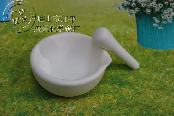 厂家直销外径130mm 99氧化铝刚玉乳钵 带杵刚玉研钵