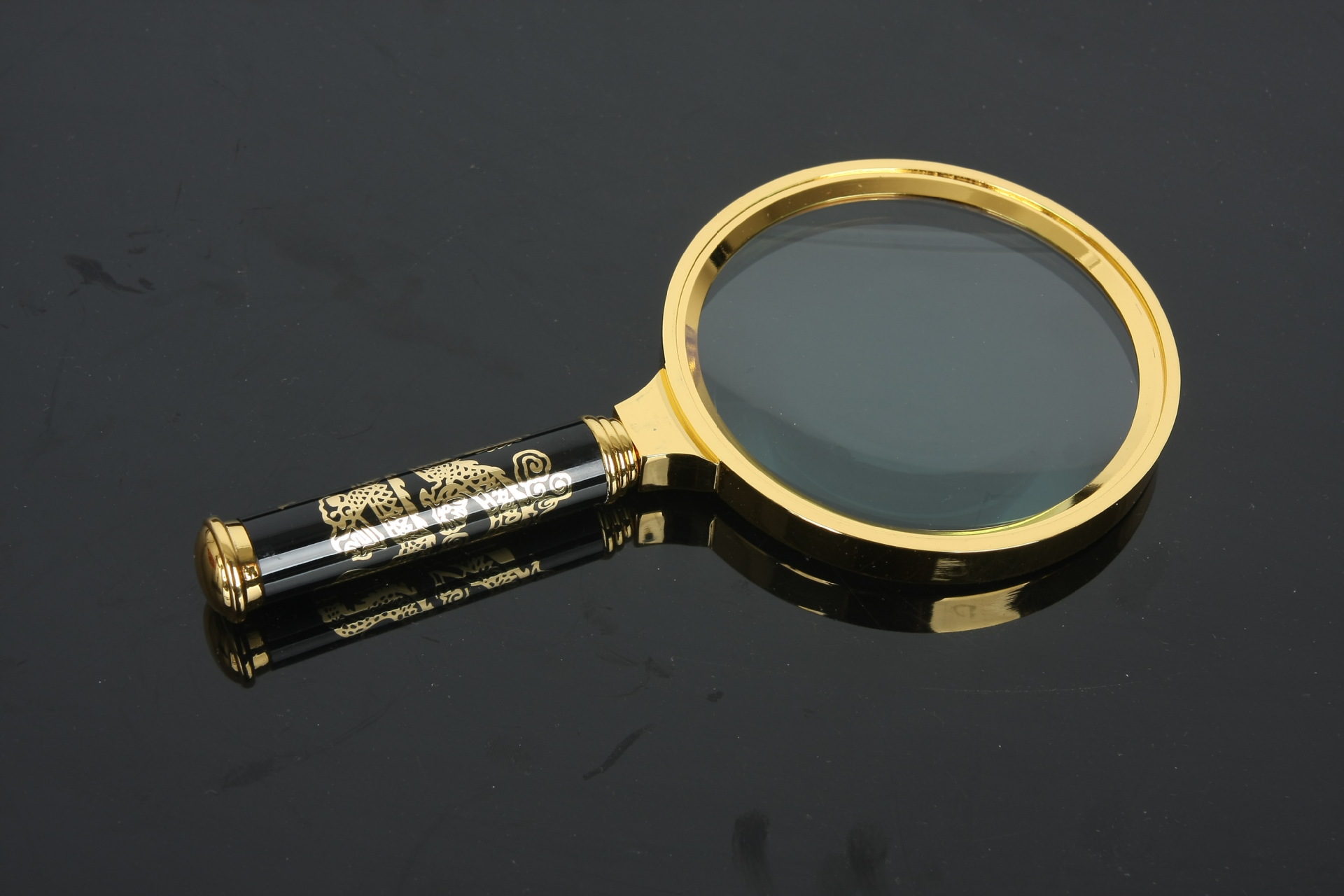 金属礼品式龙柄手持放大镜 玻璃放大镜 多尺寸供选 厂家批发