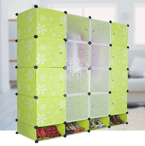 Simple Resin Component Wardrobe Assembled Home Finishing Storage Wardrobe Plastic Storage Cabinet