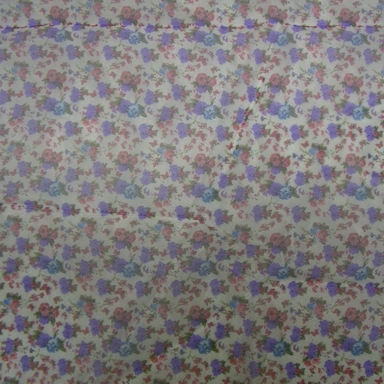 供应3060欧根纱印花小碎花图案加工品