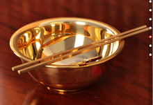 开店特卖  铜碗铜筷子铜勺子一套铜器餐具