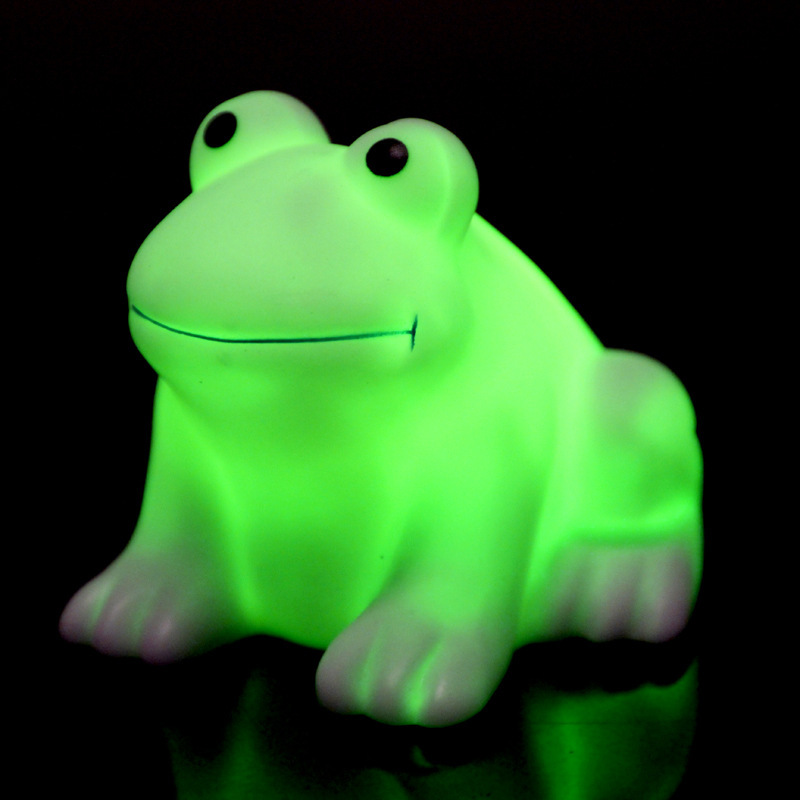 七彩变色青蛙小夜灯发光玩具 儿童玩具安睡灯地摊热卖特价批发