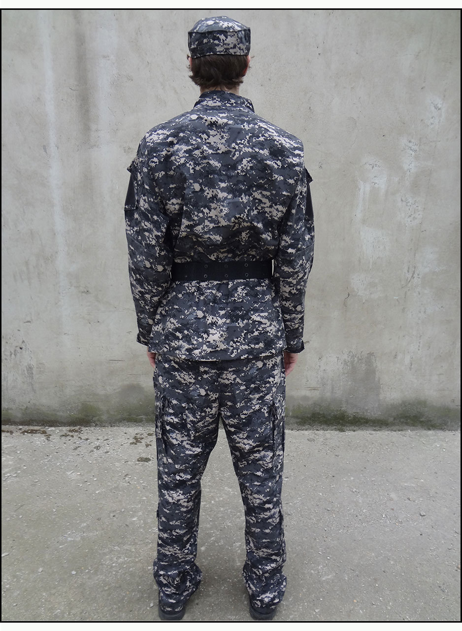 厂价直销外贸迷彩服户外cs训练服美军acu城市数码军迷作训服套装