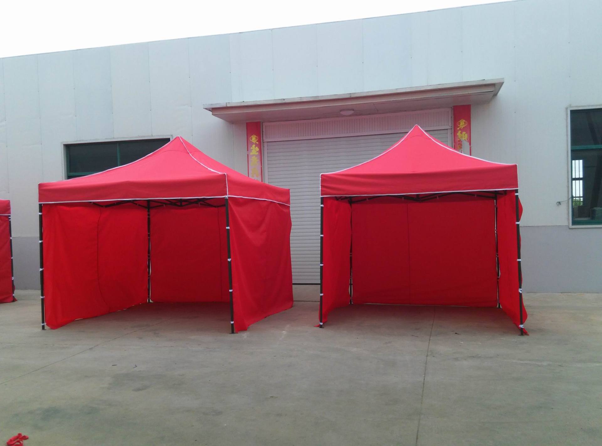 促销3x3米风味小吃摊位尖顶折叠帐篷-城市的另外一道风景