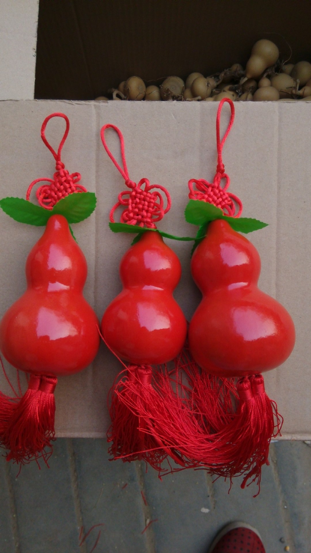 种植葫芦年大红色葫芦批发吉祥挂件