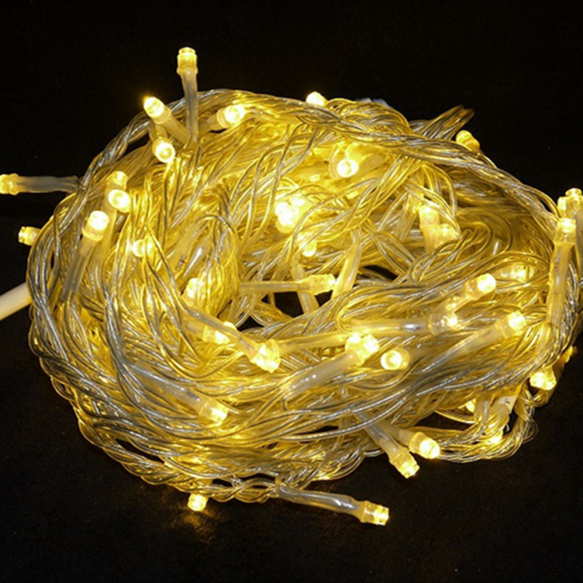 厂家直销led满天星铜线低压暖白光灯串常亮圣诞婚庆节日led装饰灯