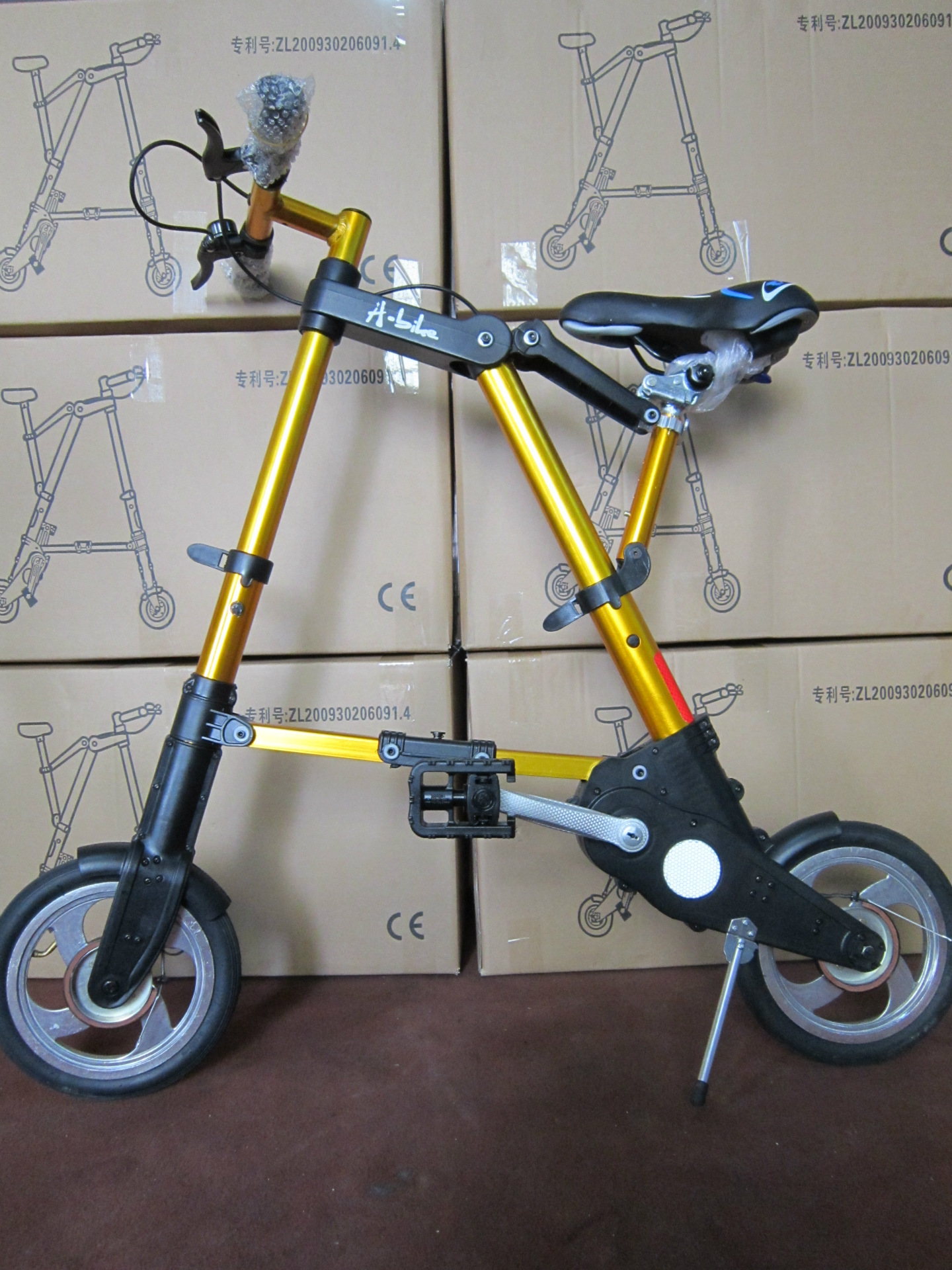 新款10寸a型迷你折叠自行车自行车折叠超轻折叠儿童车零售批发