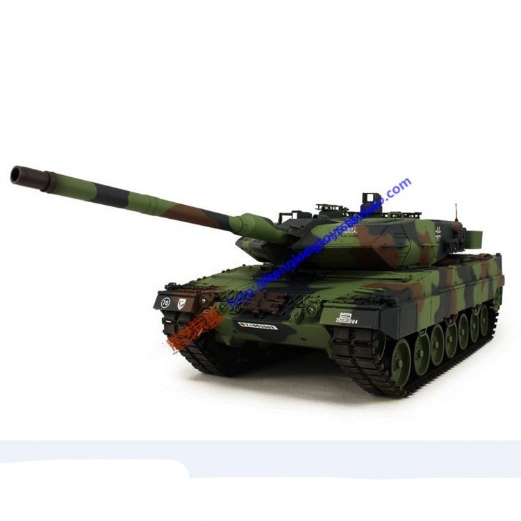 1:16遥控坦克恒龙3889-1德国豹2a6 电动坦克军事模型 发弹坦克