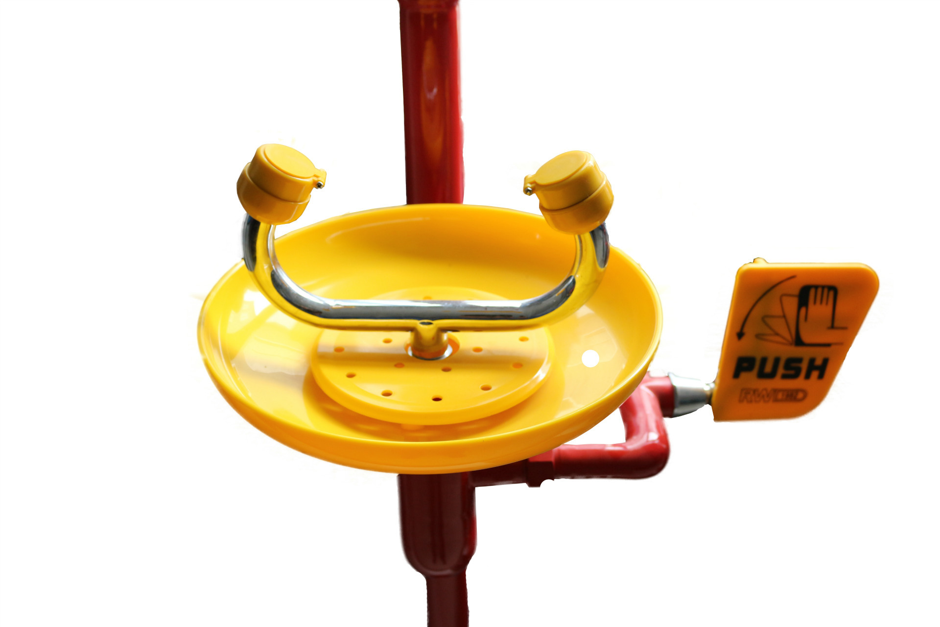 润旺达紧急洗眼器防腐蚀带涂层洗眼器立式洗眼器wjh0759a