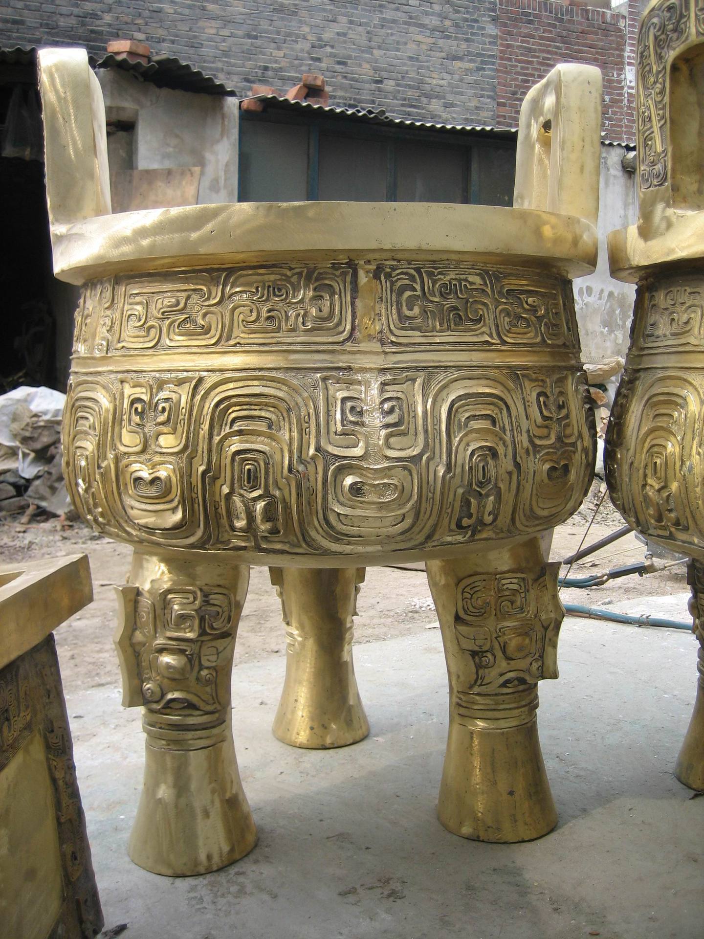 铜制工艺品司母戊大克鼎铜鼎大克鼎园林装饰美化环境