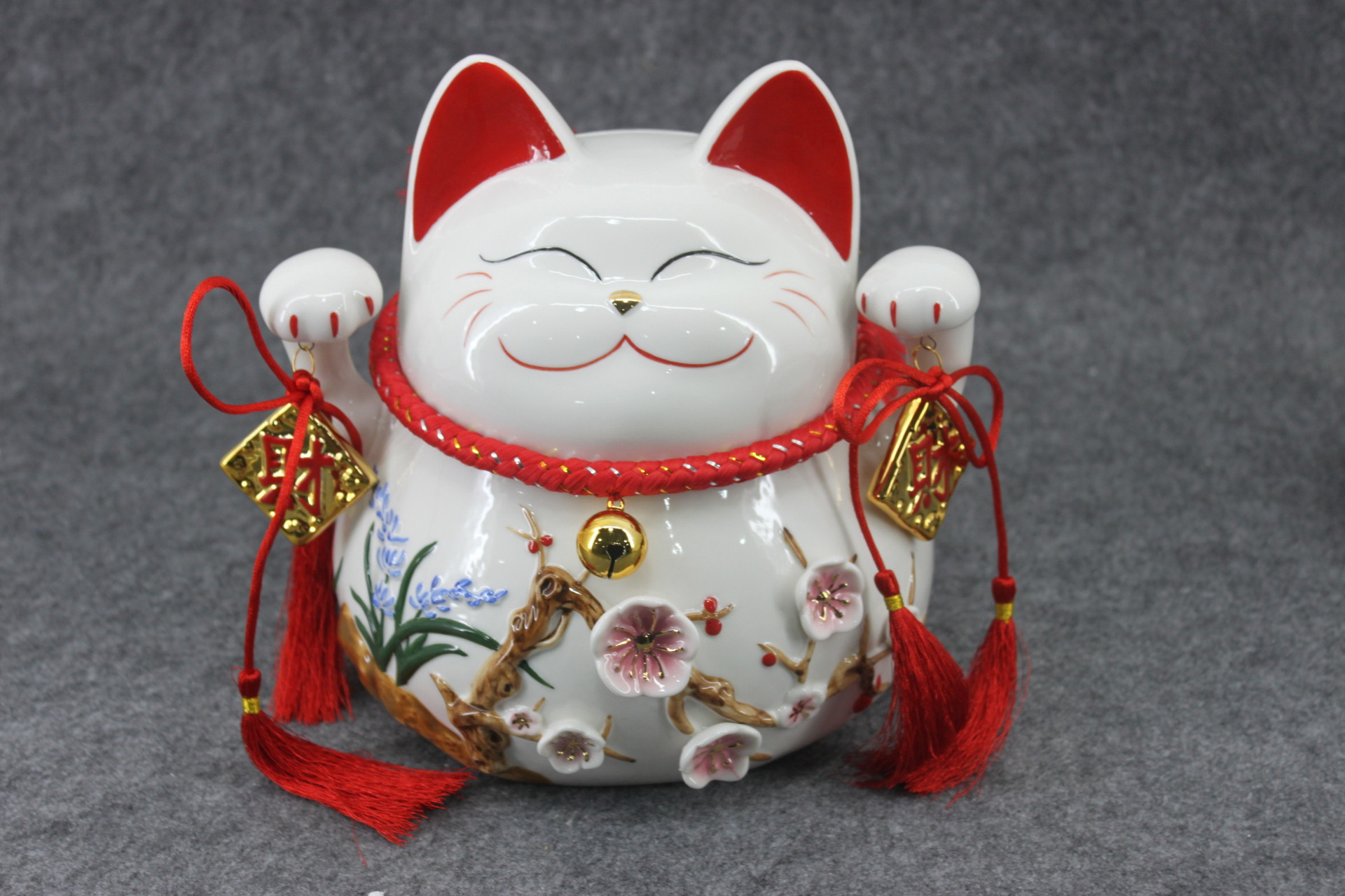 招财猫存钱罐厂家直销陶瓷工艺品 高档开业