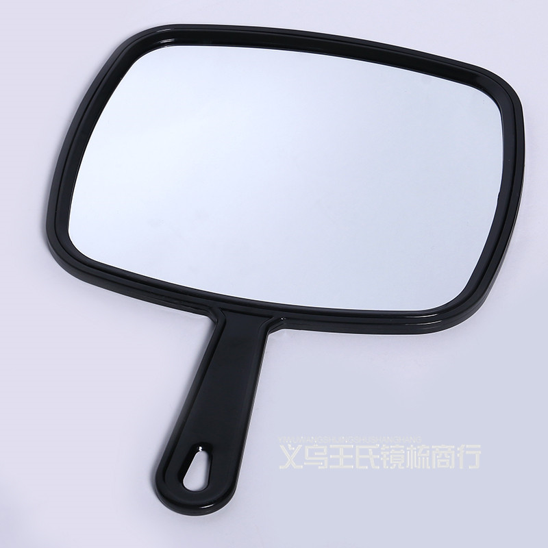 Factory Direct Sales Hand-Hold Mirror Makeup Take and Put Convenient Beauty Salon Special Fashion Square Hand-Hold Mirror