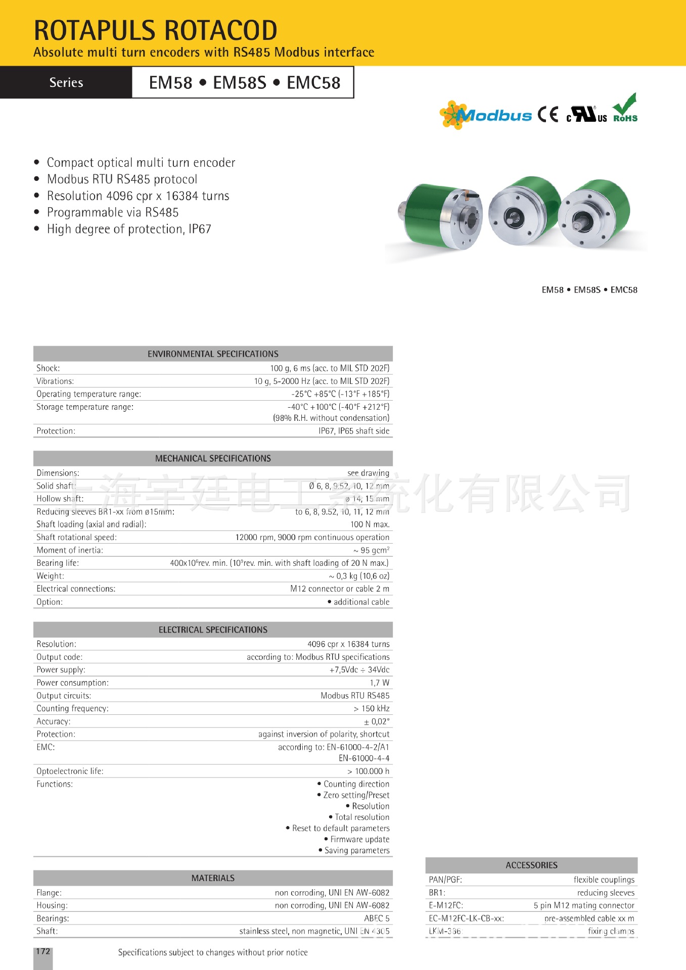 绝对值 MODBUS通讯输出绝对值编码器 绝对式编码器,通讯总线编码器,485编码器,旋转编码器,角度编码器