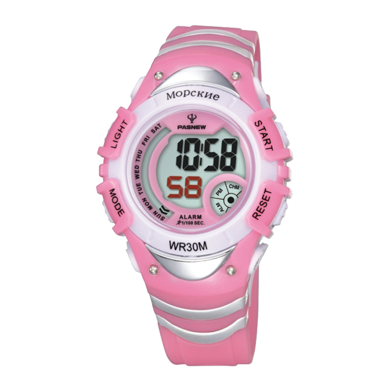 新款包邮百圣牛运动防水儿童手表 男女孩卡通可爱手表pse-308gb