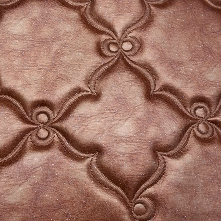 刺绣软包皮革家居装饰皮革绗绣移门皮革