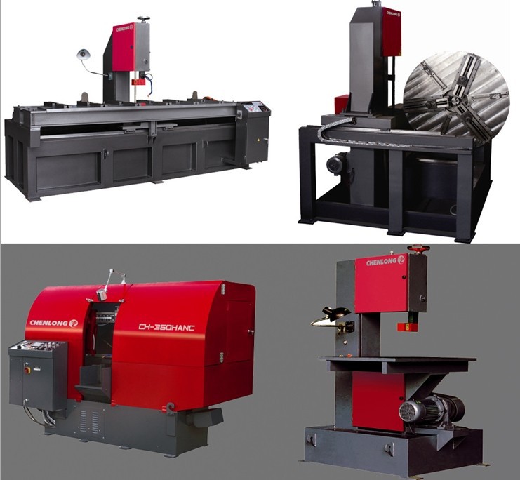 供应晨龙卧式斜切金属带锯床系列gw4028z斜切0-45度,精度高