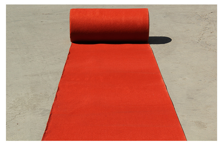 厂家直销红色条纹加厚地毯一次性简易地毯满铺婚庆展会展览开业毯